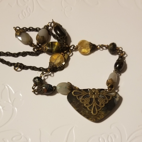 OOAK GEMSTONE NECKLACE - Picture 5 of 7